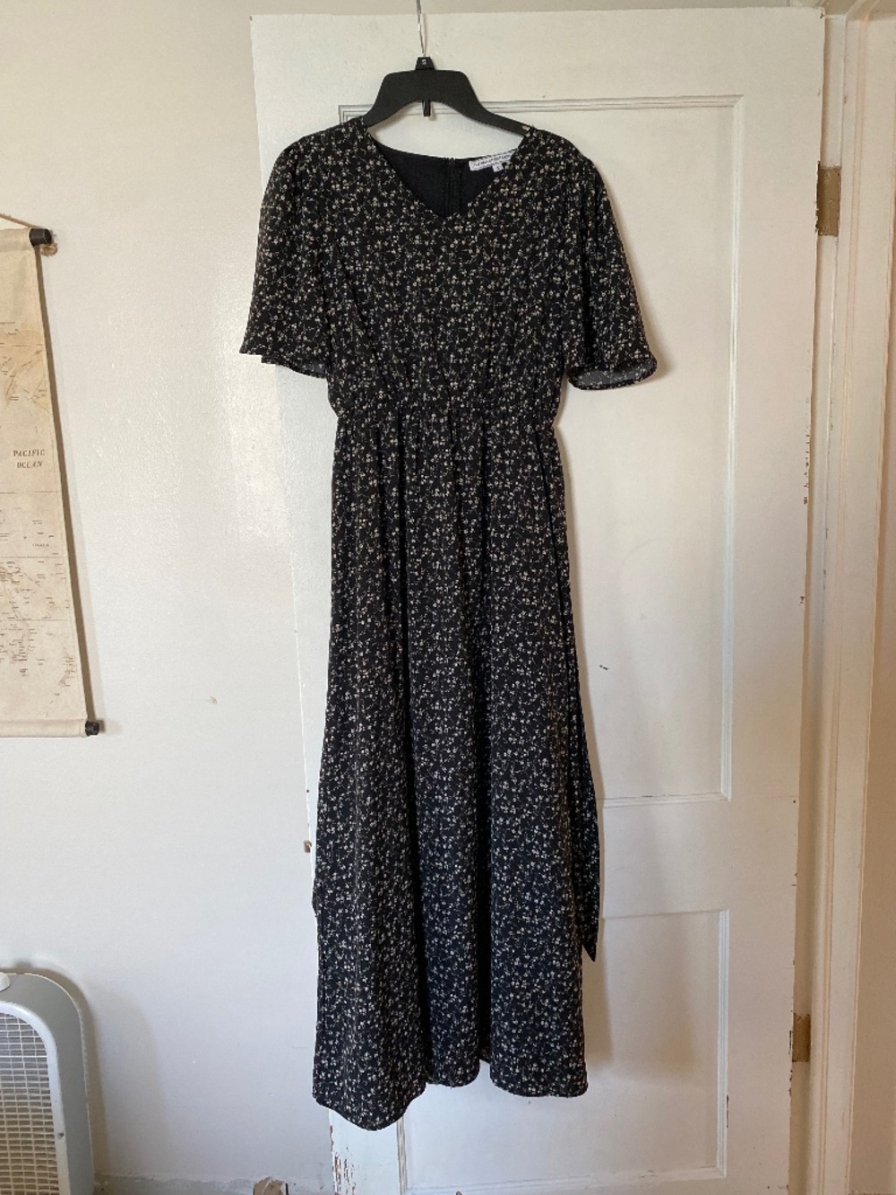 Womens modest floral dress